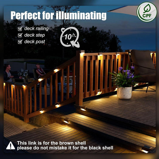 Luces Solares para Terraza, Paquete de 16, Luces LED Impermeables IP33
