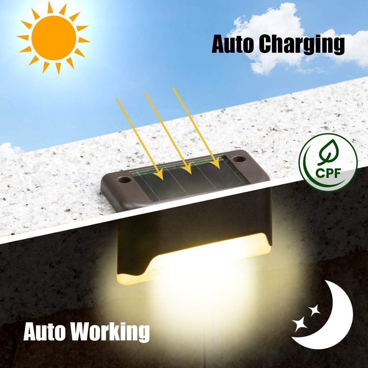 Luces Solares para Terraza, Paquete de 16, Luces LED Impermeables IP33